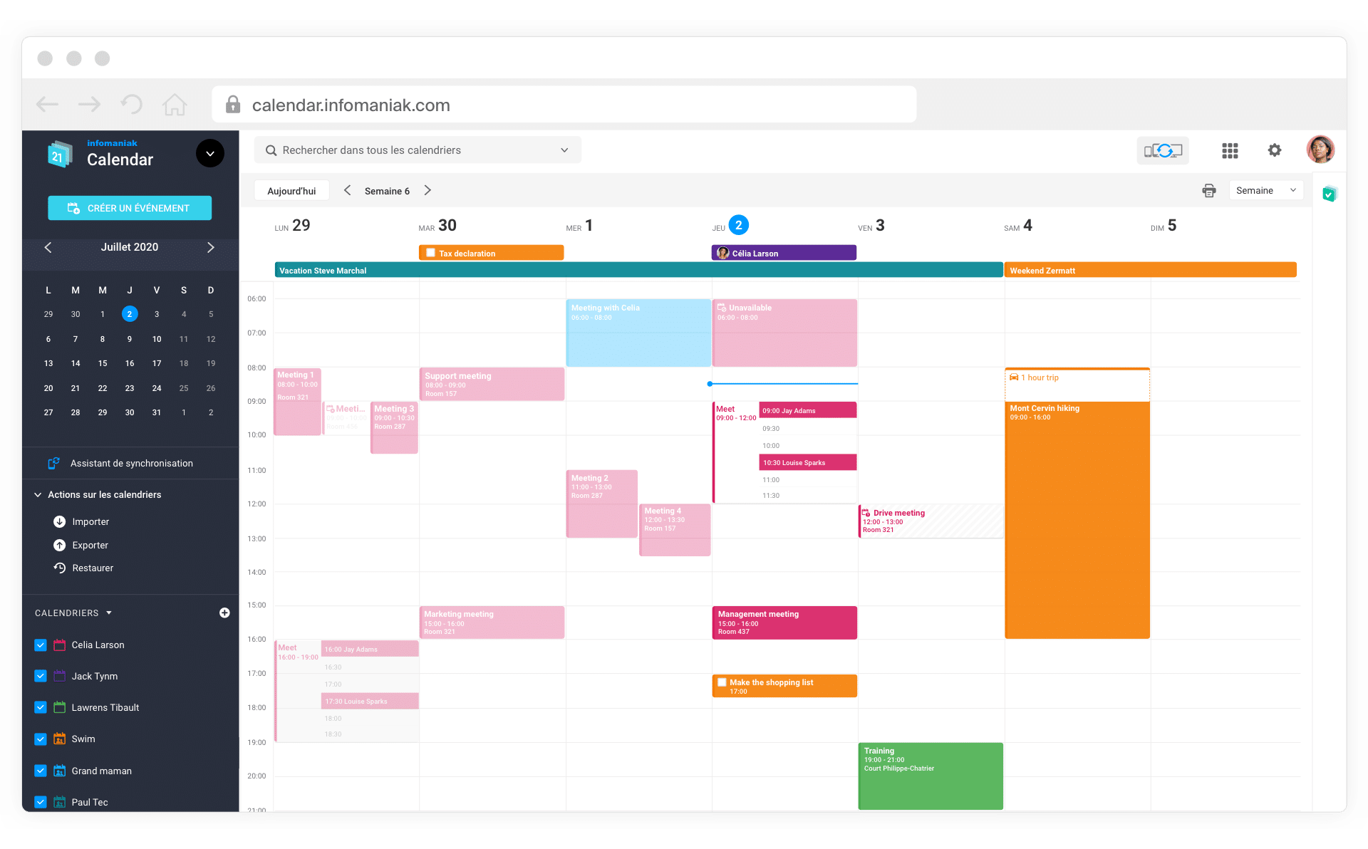 calendar-infomaniak